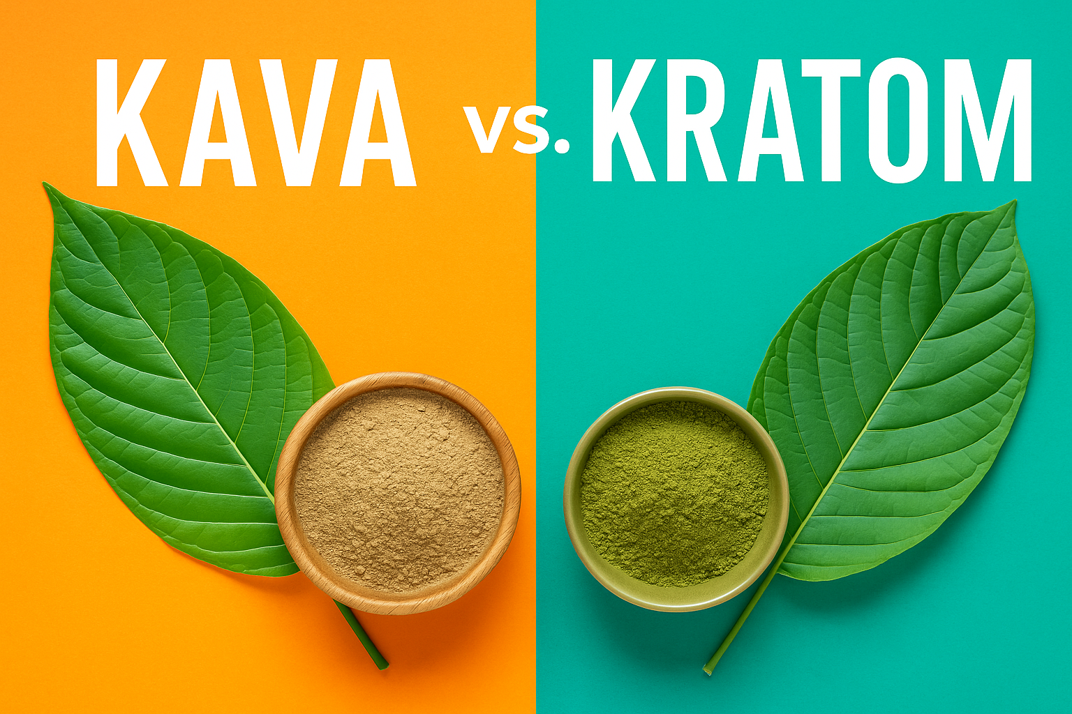 🌿 Kava vs. Kratom: What’s the Difference and Which One’s Right for You?