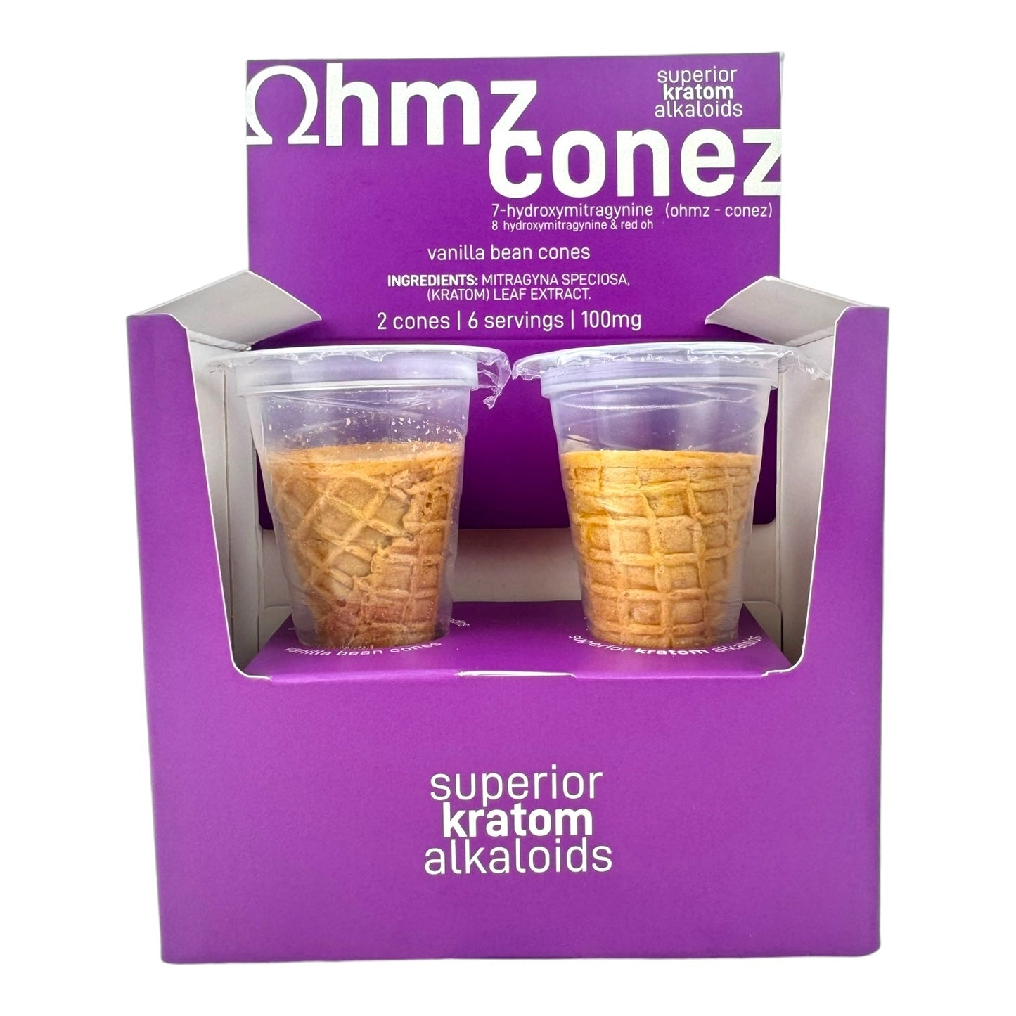 OHMZ Conez  7-OH 100 mg 2 Vanilla Bean cones / Pack