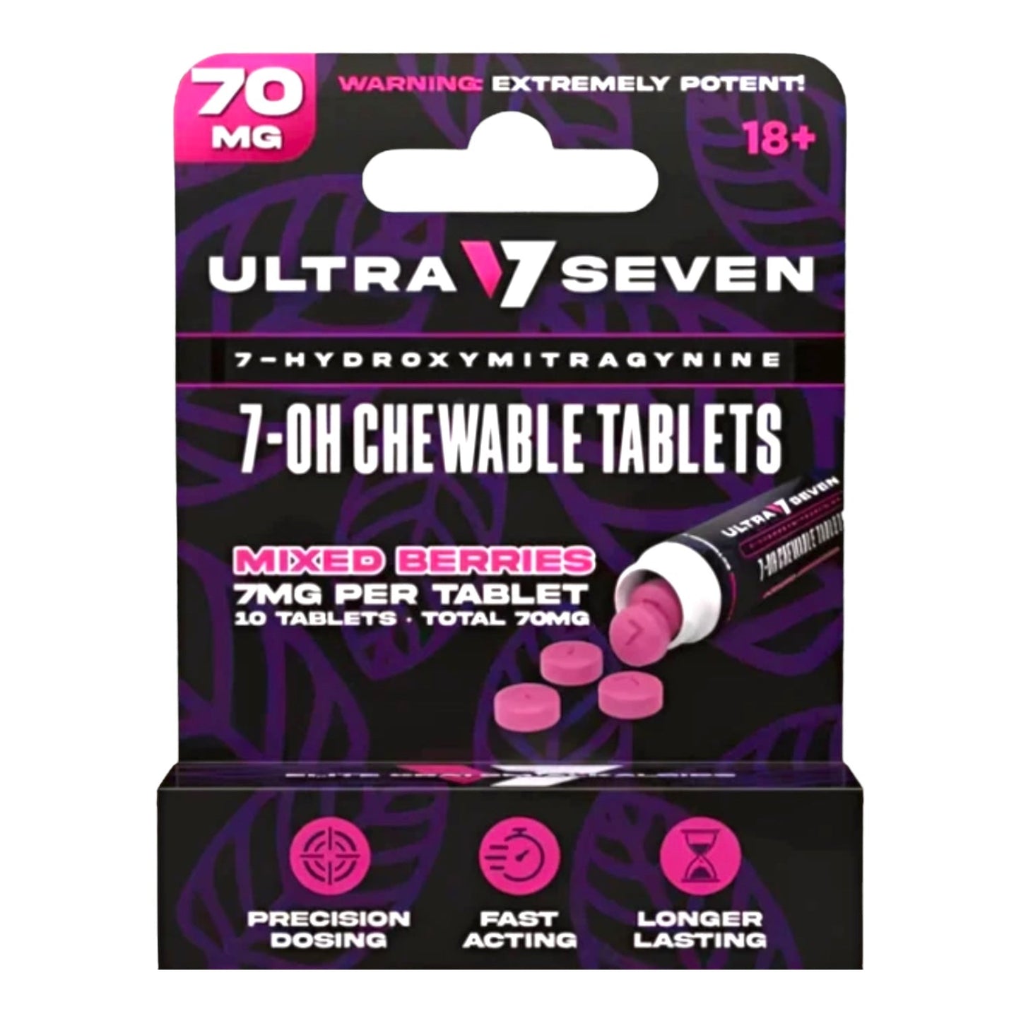 Ultra Seven 7-OH Chewable 7 mg Tablet, 10 Tablets/Pack