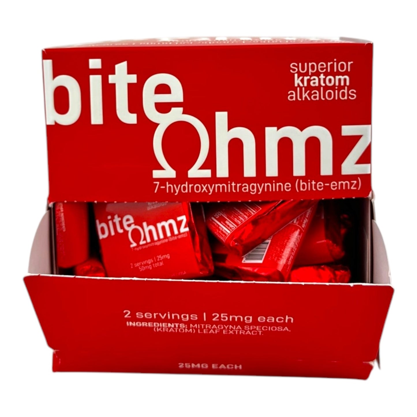 Bite Ohmz 7-OH 25mg Chocolate Bites