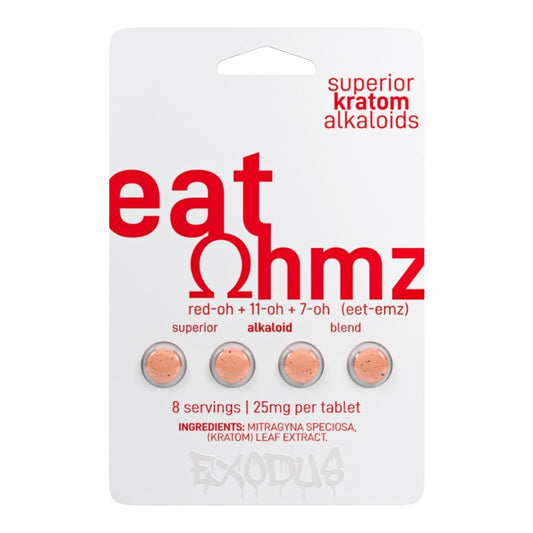 EAT OHMZ Red-oh + 7-oh 25mg 4Tab / Pack - 6 Packs / Display