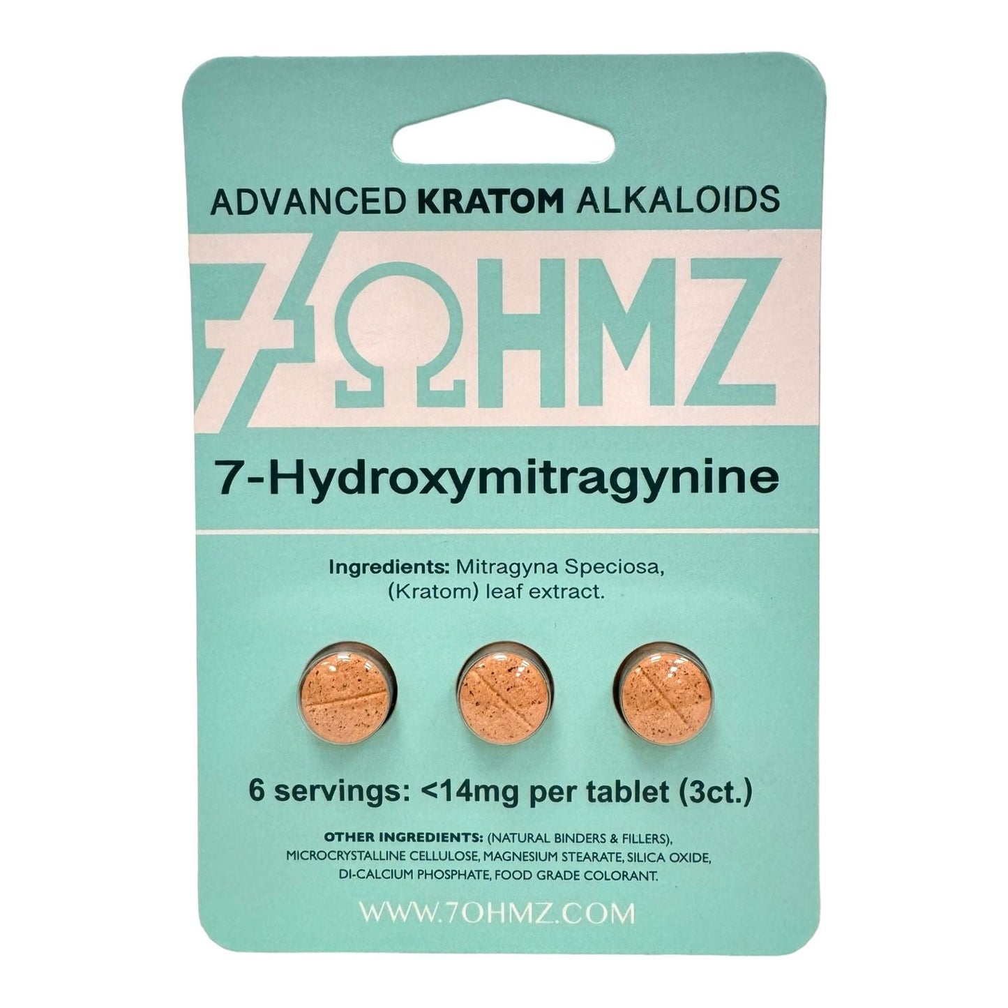 7-OHMZ Advanced Kratom Alkaloids Tablets (14mg x 3 Tablets)