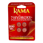 KAMA 7-Hydroxy + Pseudo Kratom Extract 100mg Tablets | 4Tab