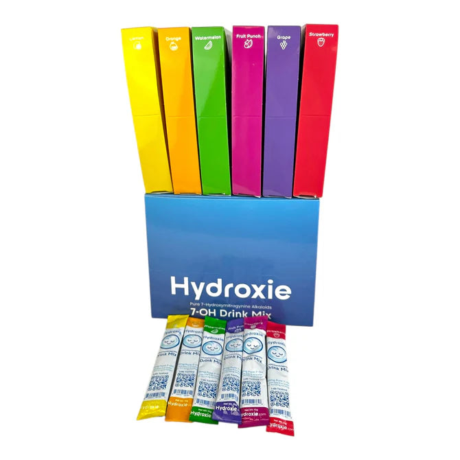 Hydroxie 7-OH 15mg Drink Mix Pouches 6 Flavors 15 of Each
