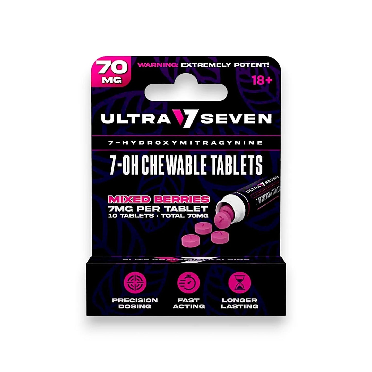 Ultra Seven 7-OH Chewable 7 mg Tablet, 10 Tablets/Pack