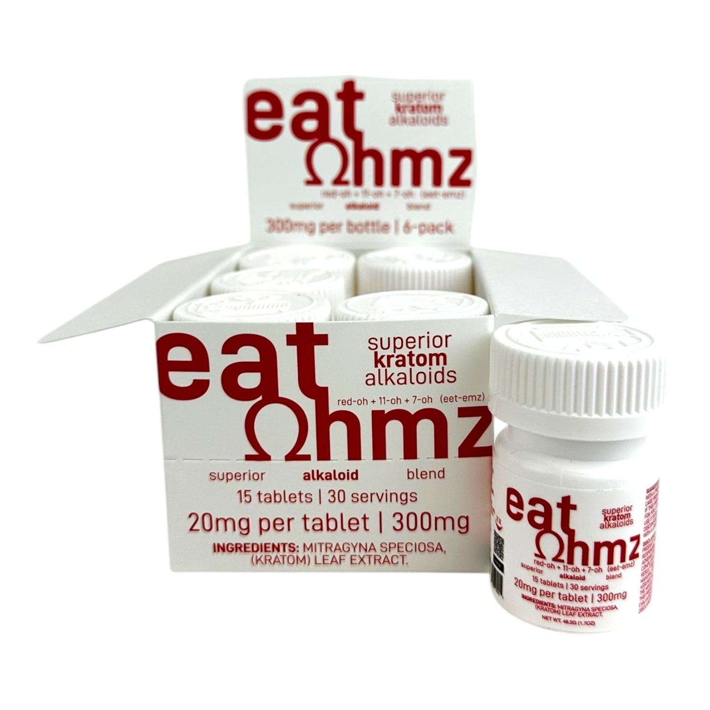 EAT OHMZ Red-oh + 7-oh 20mg 15 Tabs Jar