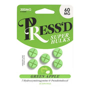 Press'd Super Hulks 60mg 7-OH + Pseudo Tab 300mg 5 Tab Blister - 10 Blister / Pack