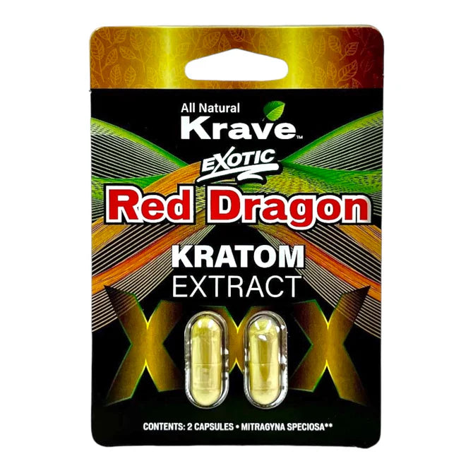 Krave Exotic Kratom Extract Capsules (6pk/Display)