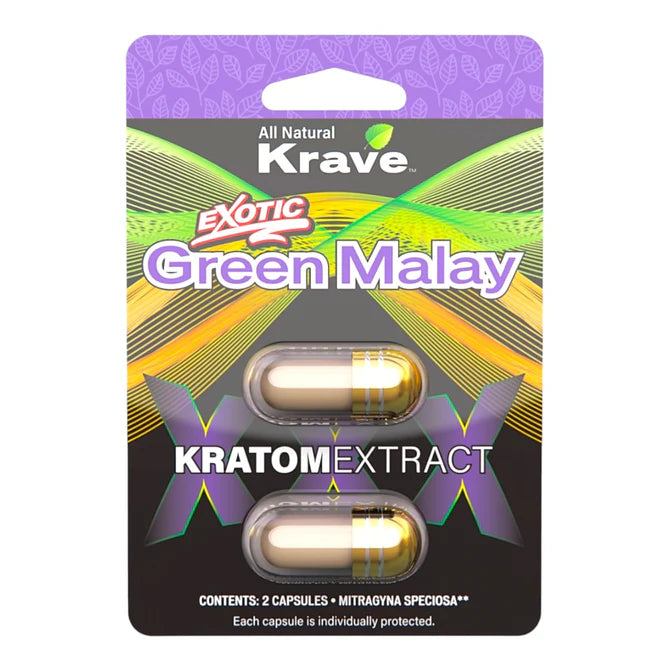 Krave Exotic Kratom Extract Capsules (6pk/Display)