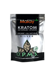OPMS Kratom Silver (Capsules) 240 Count (144 Grams)