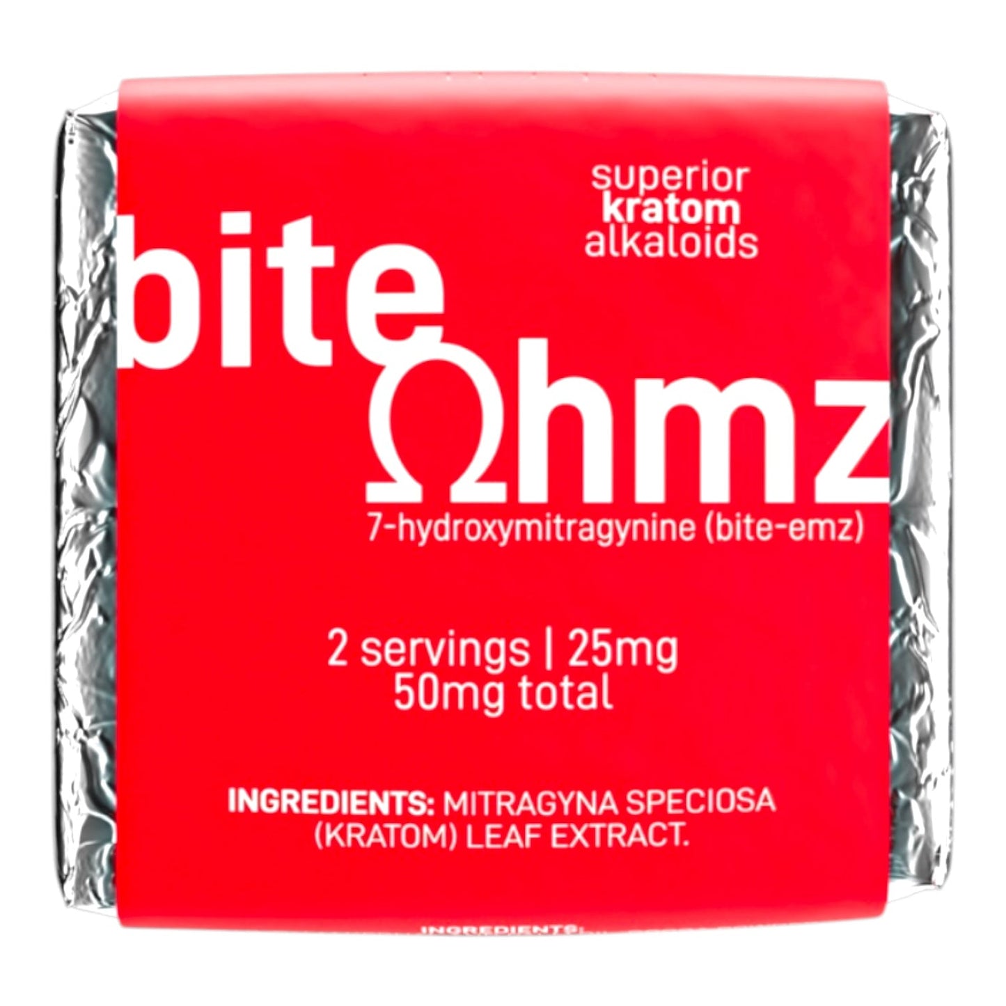 Bite Ohmz 7-OH 25mg Chocolate Bites