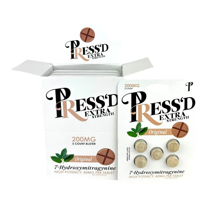 Press'd 200mg 7-OH Extra Strength 5 Tab Blister - 10 Blister / Pack