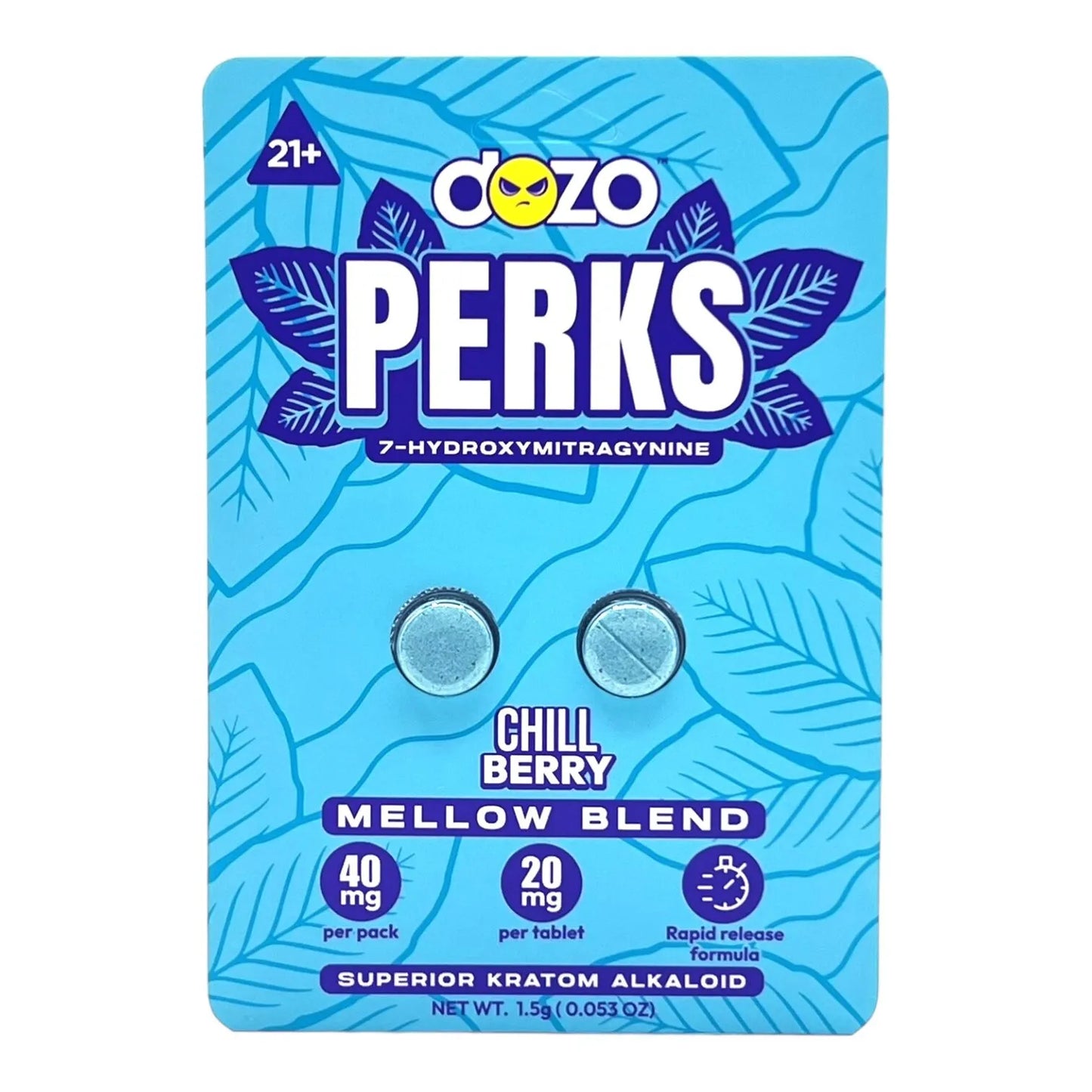 Dozo PERKS 7-OH 20mg 2 Tablets Blister Pack