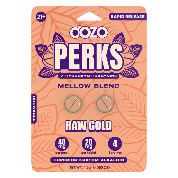 Dozo PERKS 7-OH 20mg 2 Tablets Blister Pack