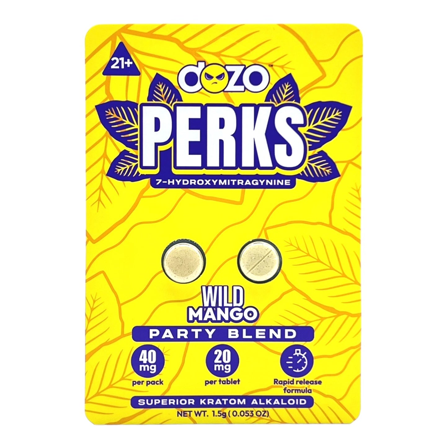 Dozo PERKS 7-OH 20mg 2 Tablets Blister Pack