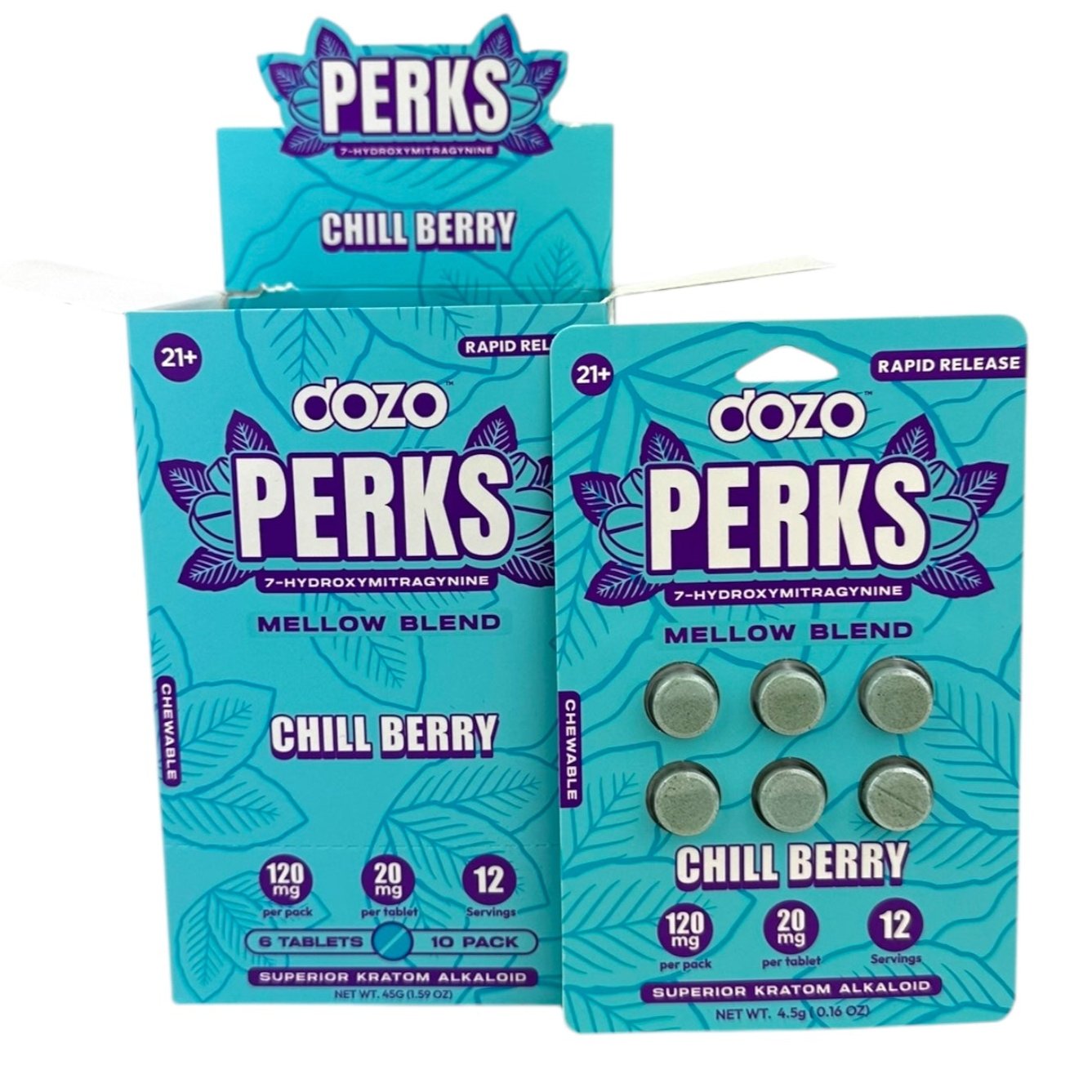 Dozo PERKS 7-OH 20mg 6 Tablets Blister Pack