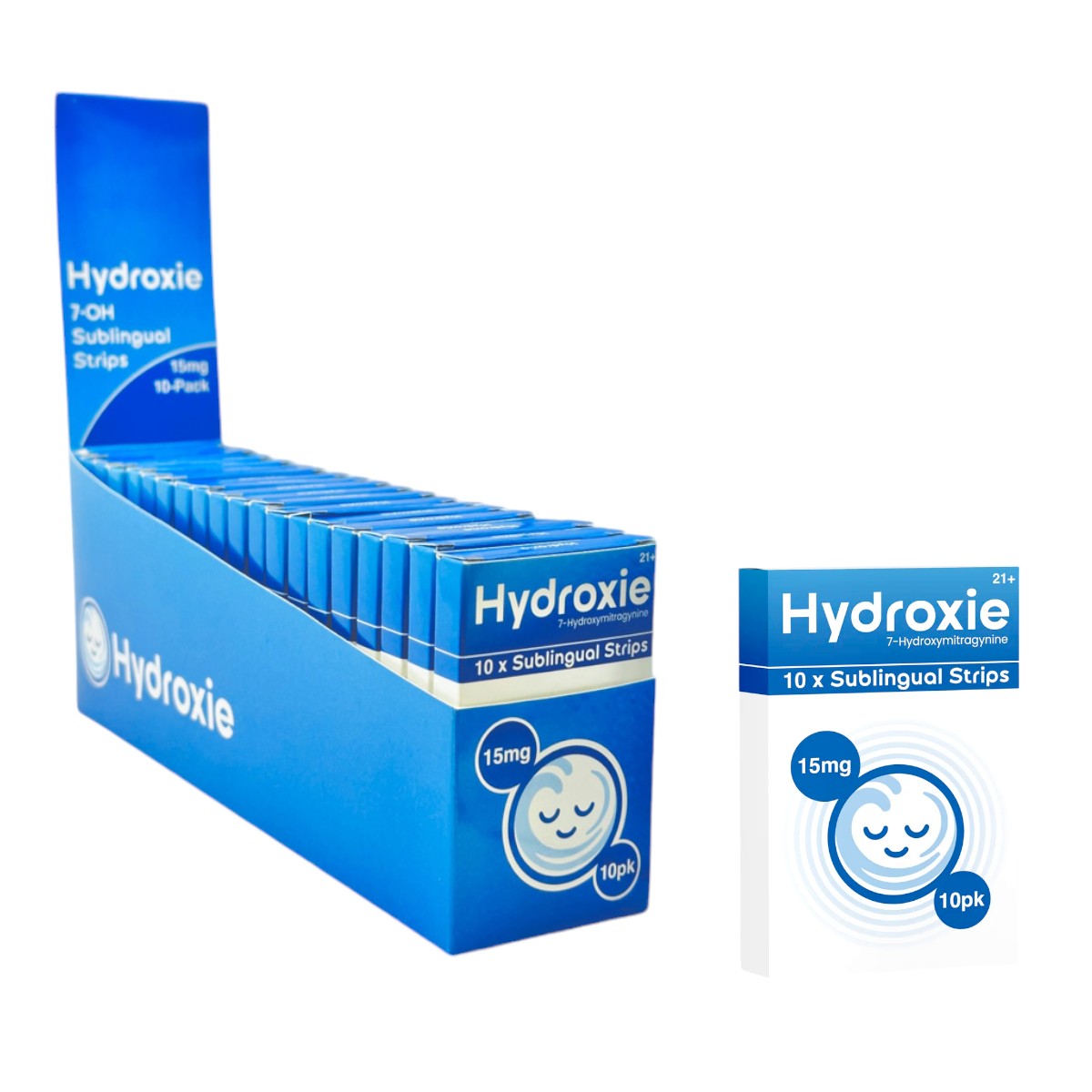 Hydroxie 7-OH  Extract Sublingual Strips 15mg  | 20 Packs / Display | 24 Box/Case