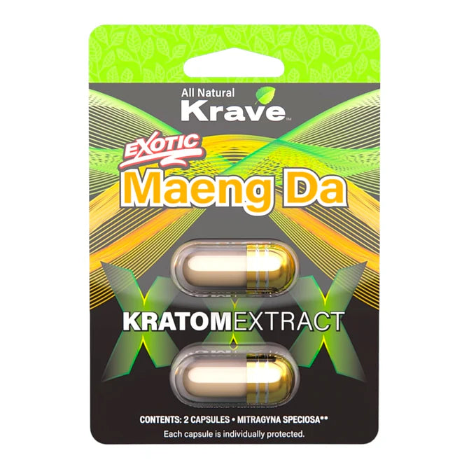 Krave Exotic Kratom Extract Capsules (6pk/Display)