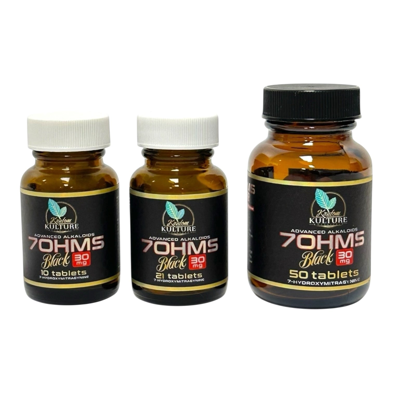 Kratom Kulture 7OHMZ Black 30mg Tablets