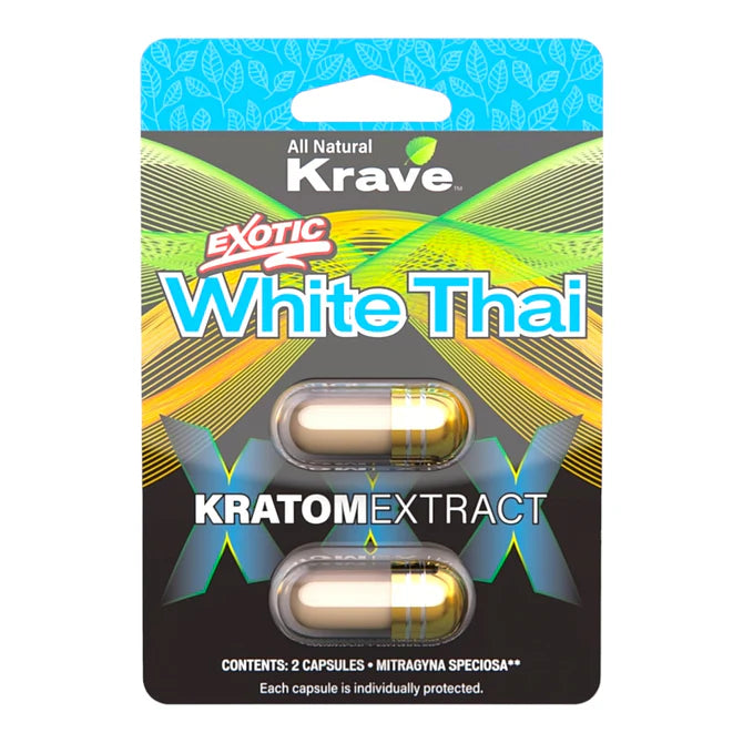 Krave Exotic Kratom Extract Capsules (6pk/Display)