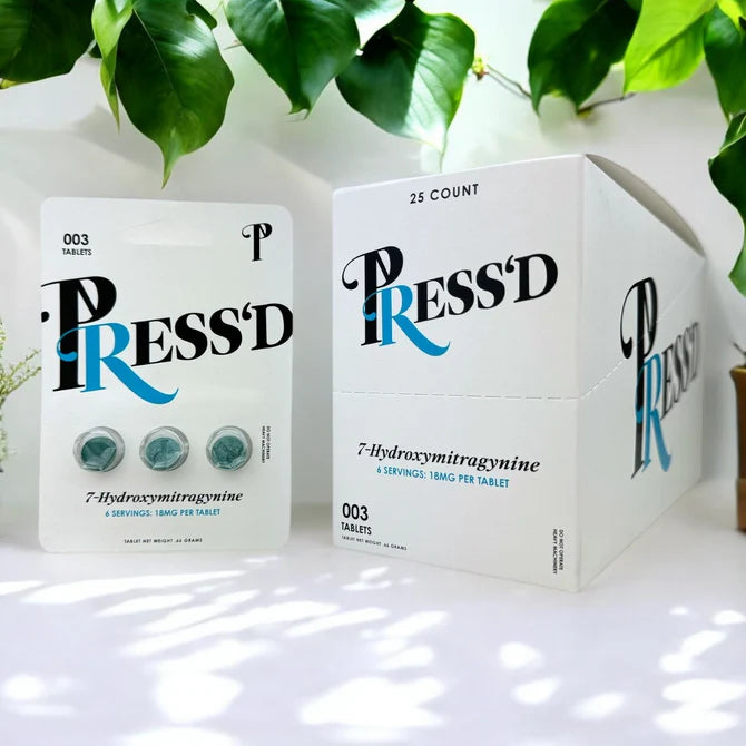 PRESS'D Blue 7-Hydroxymitragynine 18mg Tablets